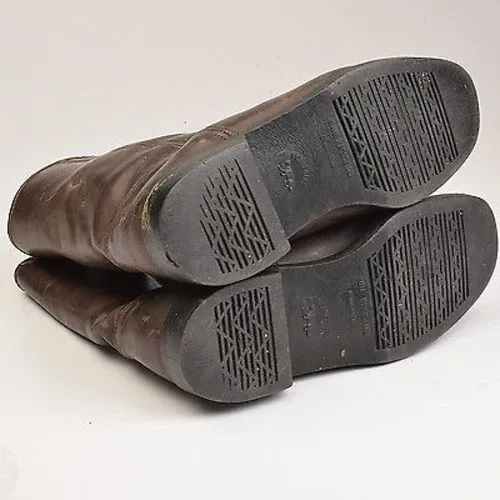 1950s Mens Wolverine Brown Leather Work Boots