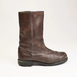 1950s Mens Wolverine Brown Leather Work Boots
