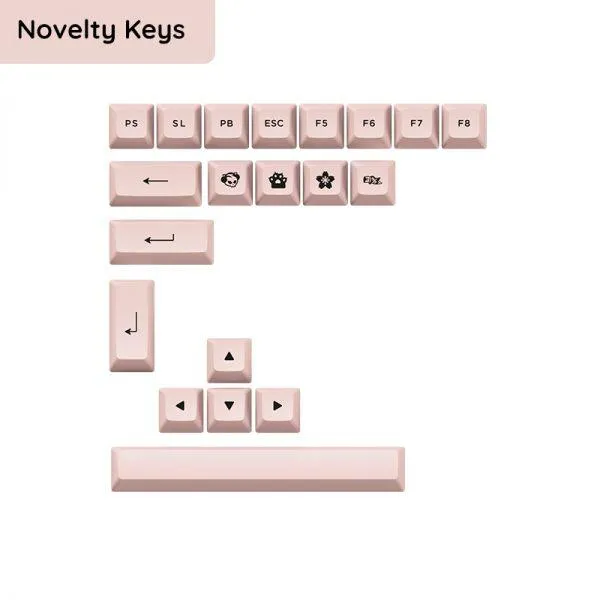 AKKO Black & Pink 3068B Plus Multi-Modes RGB Mechanical Keyboard (AKKO CS Jelly Black)