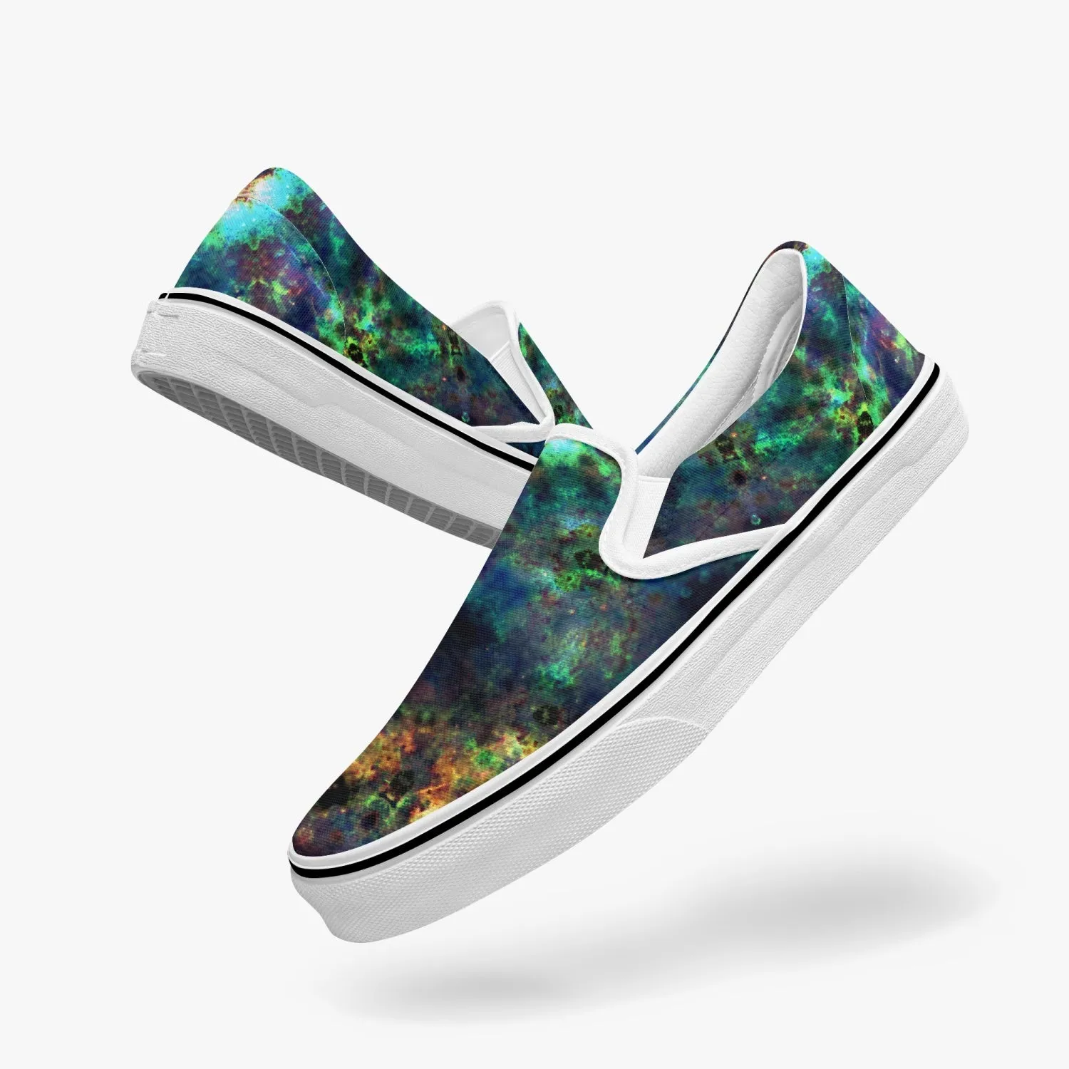 Ceres Split-Style Psychedelic Slip-On Shoes