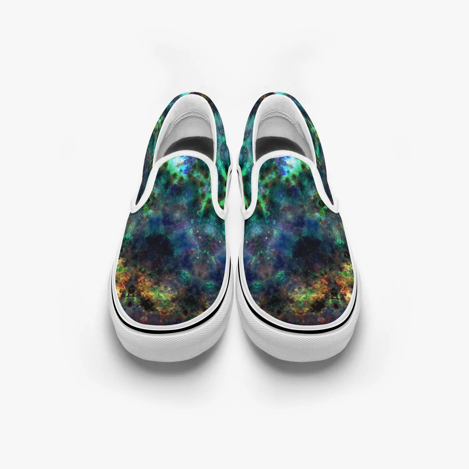 Ceres Split-Style Psychedelic Slip-On Shoes