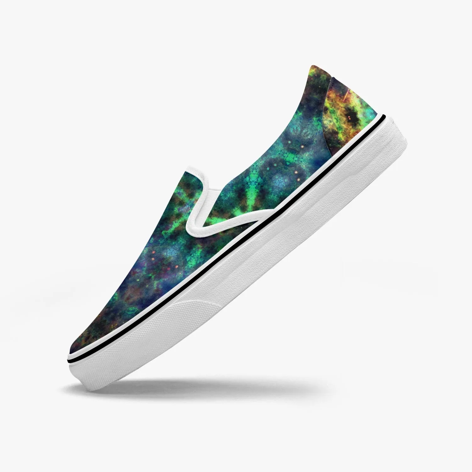 Ceres Split-Style Psychedelic Slip-On Shoes
