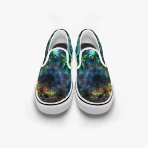 Ceres Split-Style Psychedelic Slip-On Shoes