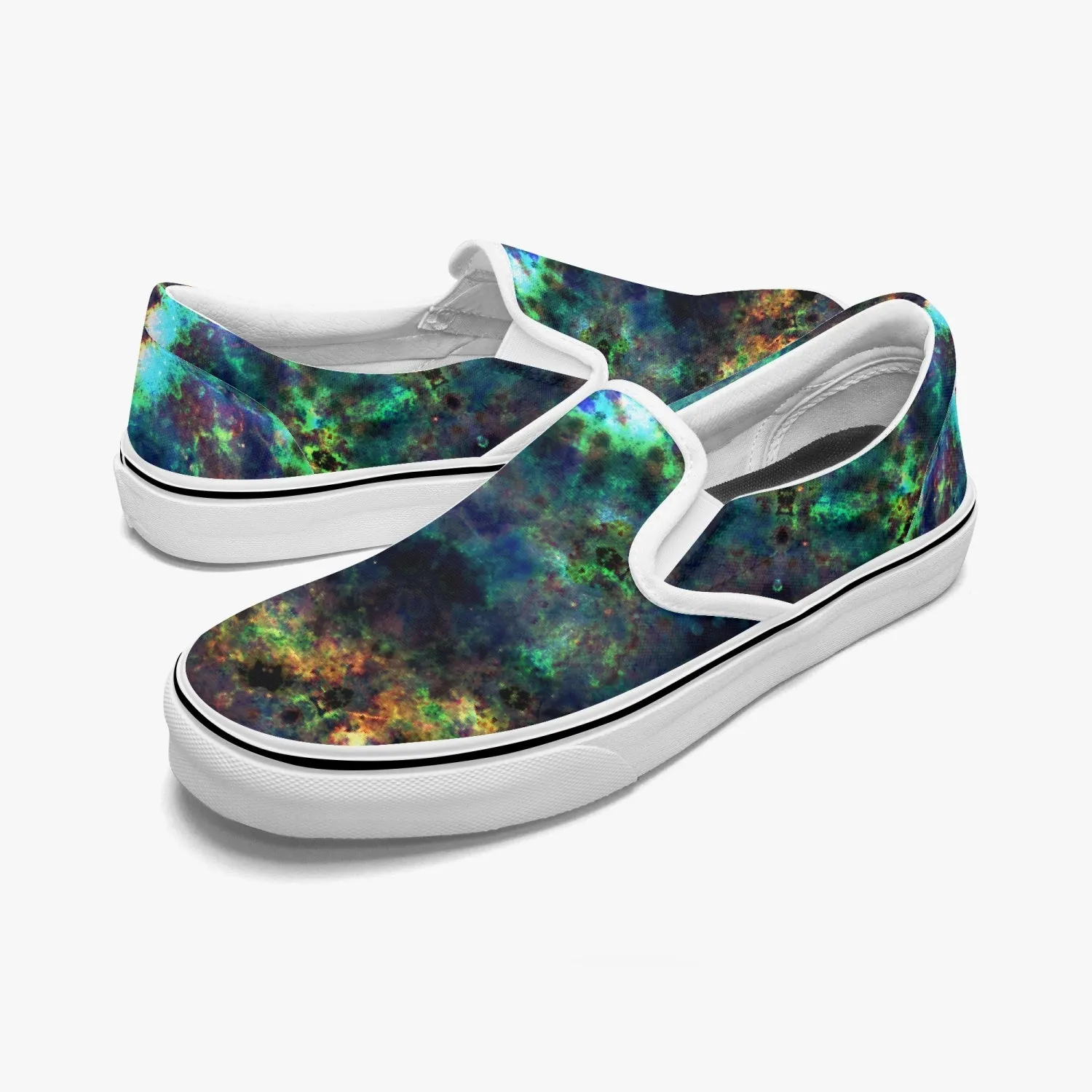 Ceres Split-Style Psychedelic Slip-On Shoes