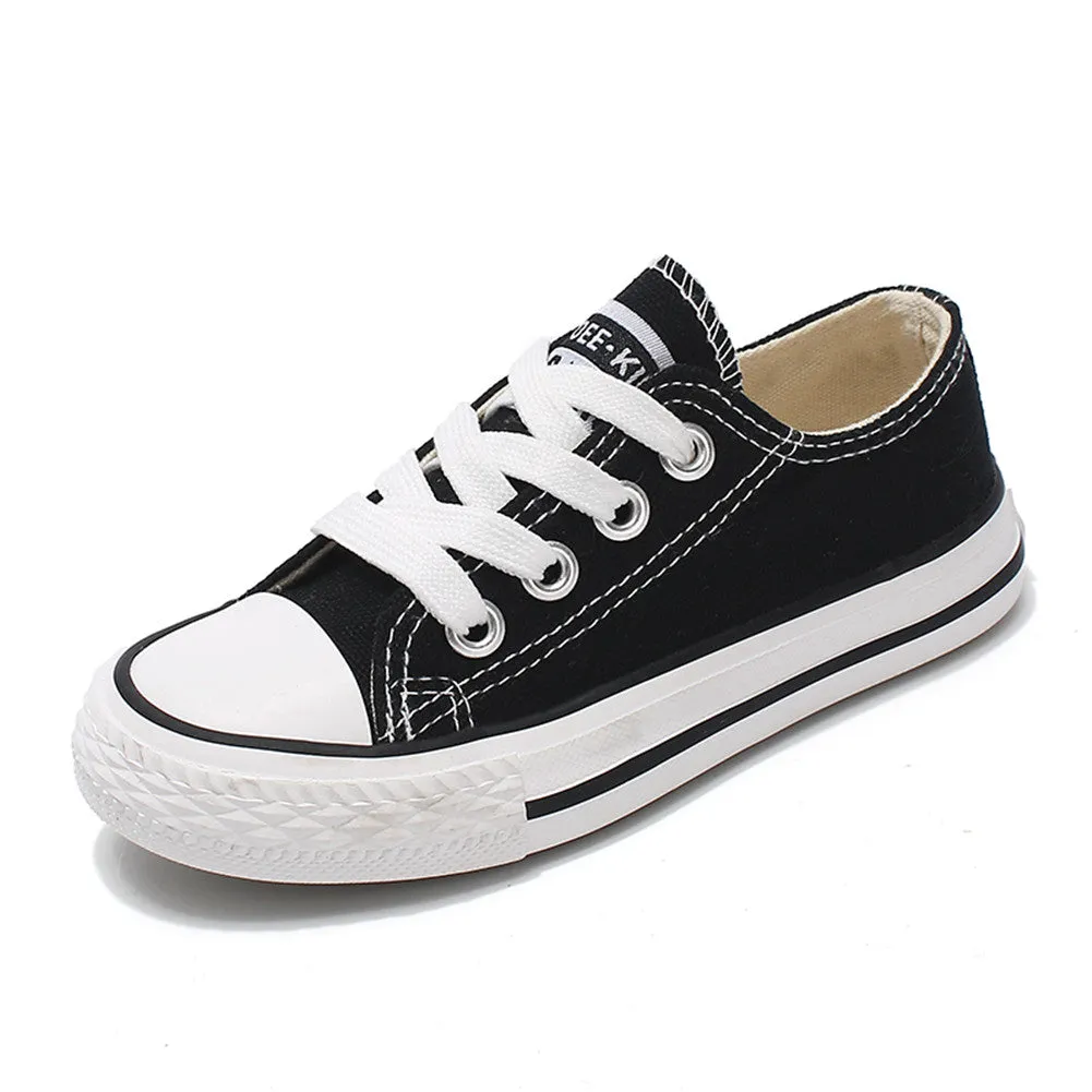 Child Slip On Canvas Sneakers Low top Casual  Shoes for Boys and Girls