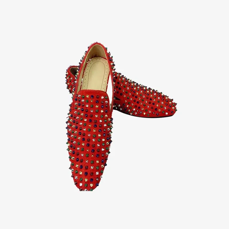 Cobalt Spike Slip-On Loafers
