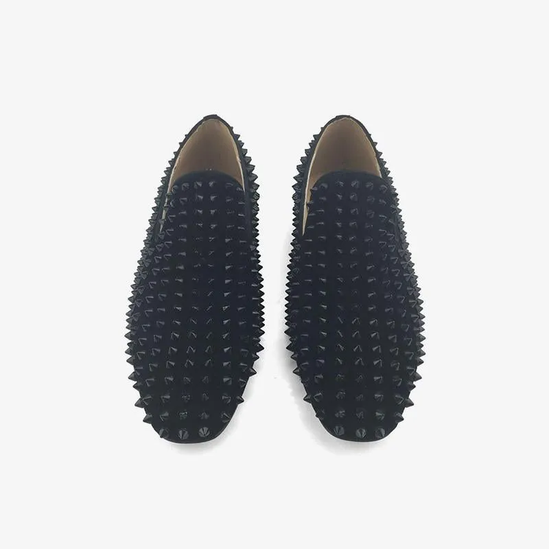 Cobalt Spike Slip-On Loafers
