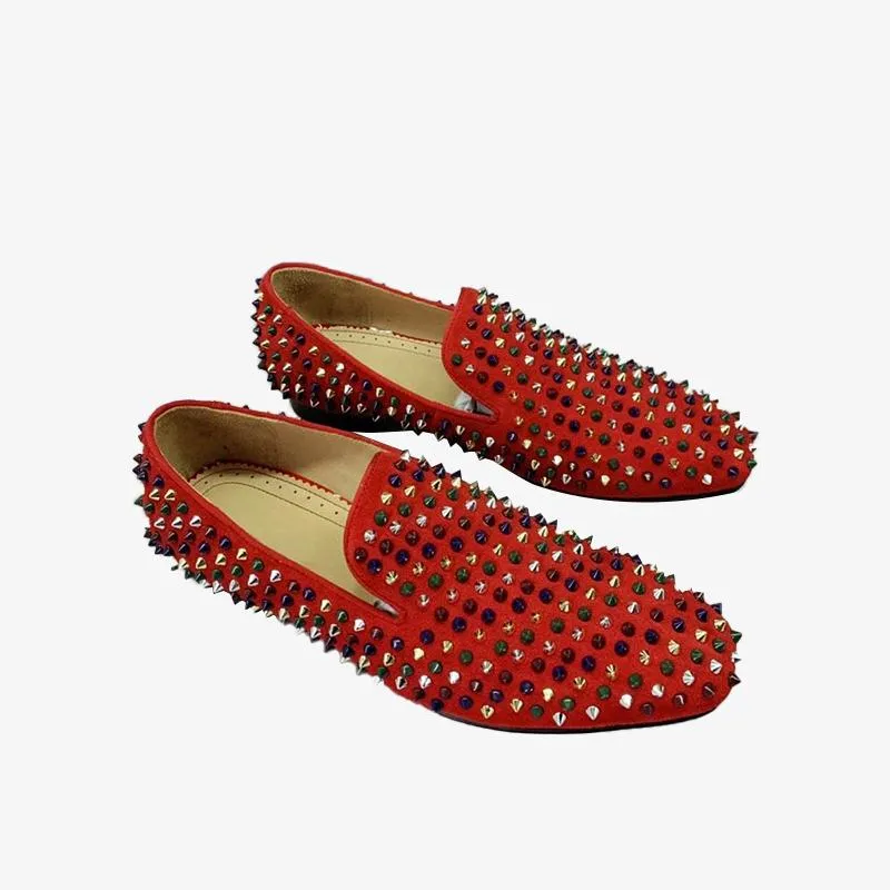 Cobalt Spike Slip-On Loafers