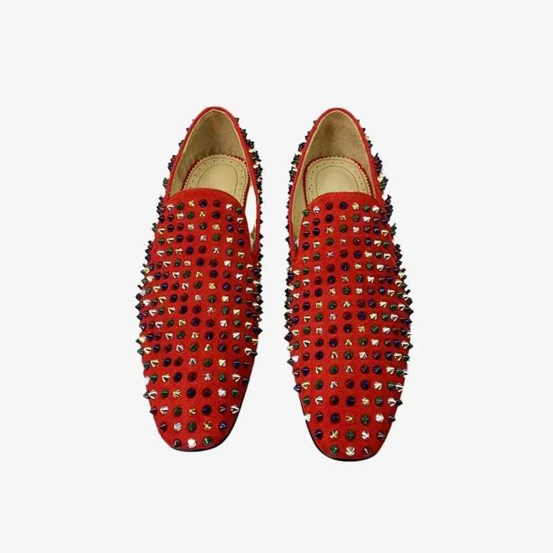 Cobalt Spike Slip-On Loafers