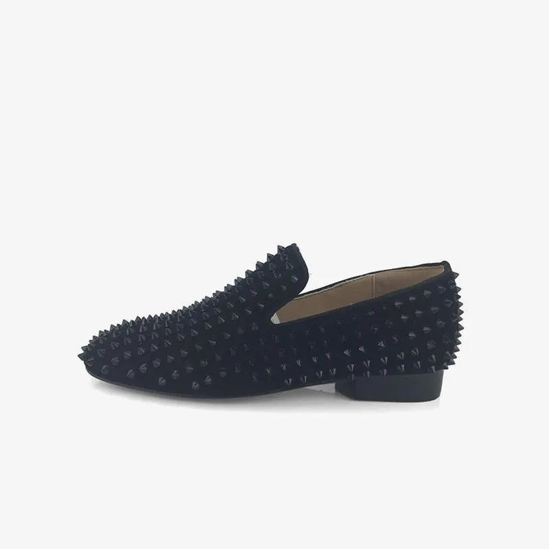 Cobalt Spike Slip-On Loafers