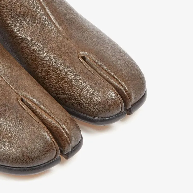 Coffee Brown Leather Loafers