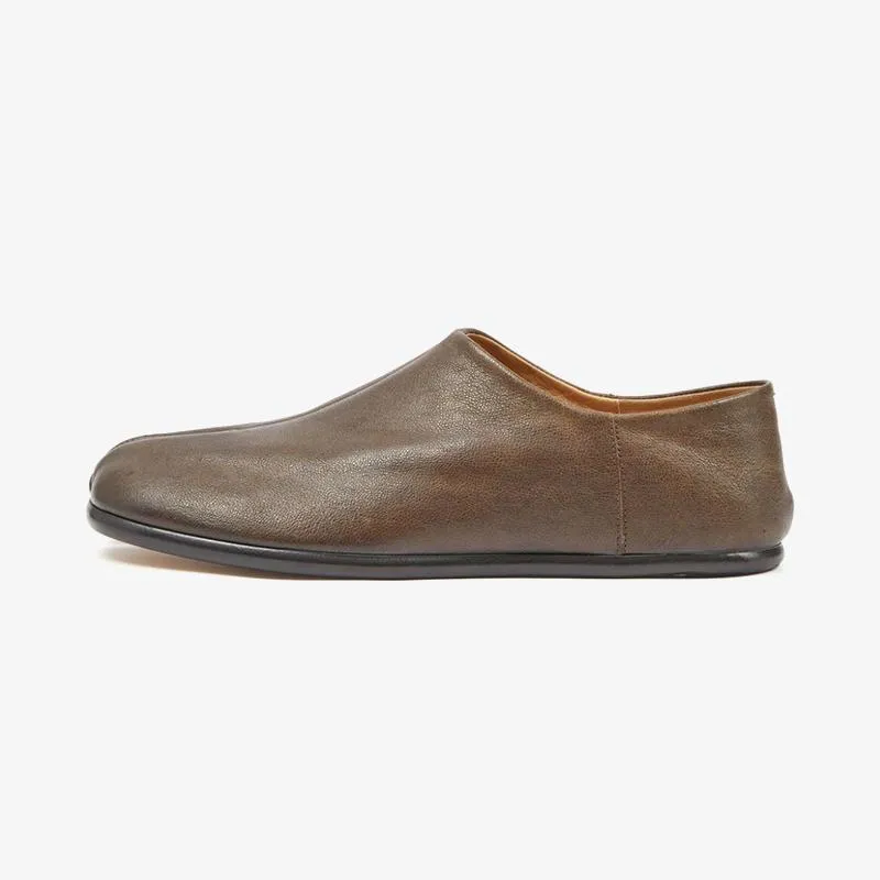 Coffee Brown Leather Loafers