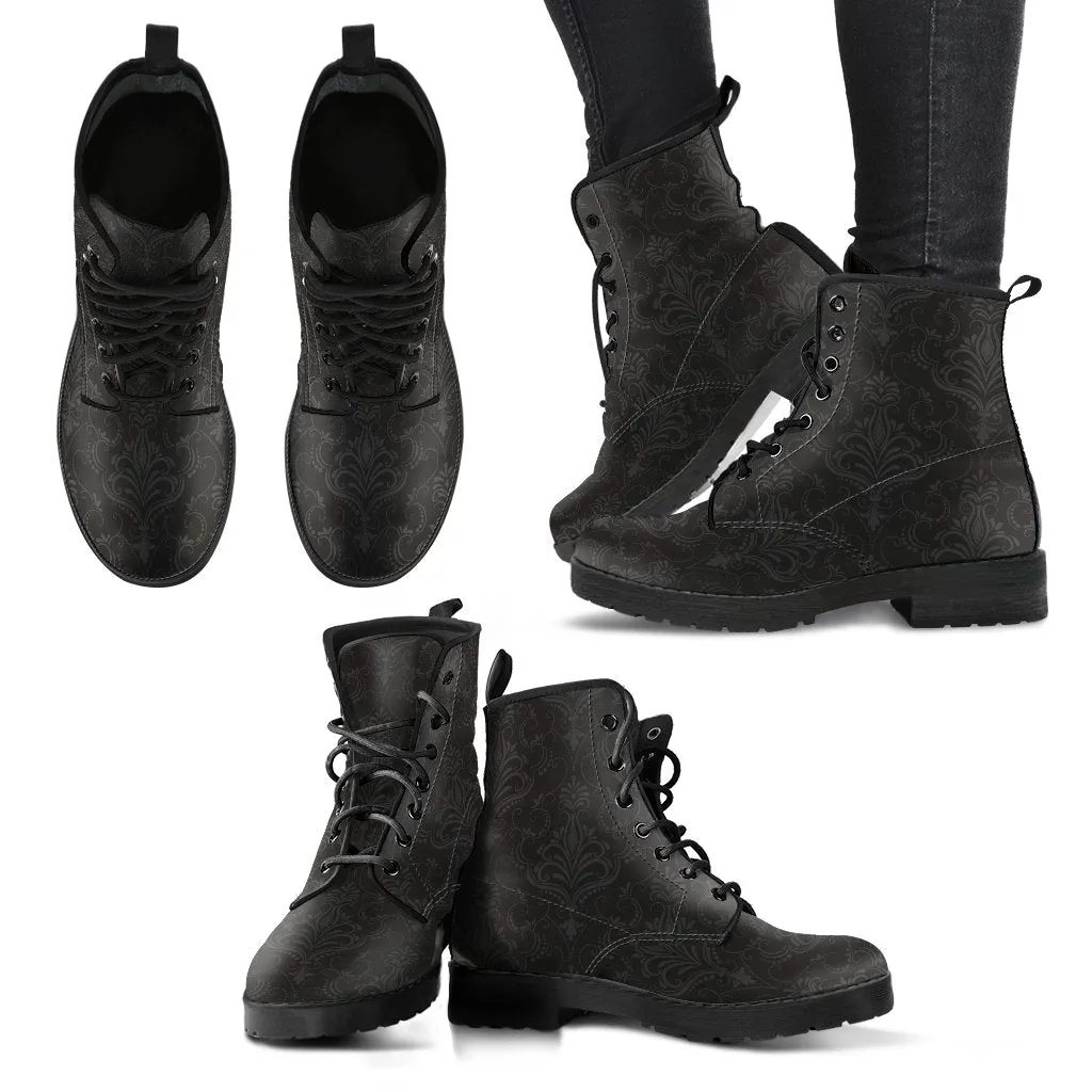 Combat Boots - Classic Pattern #113 | Unisex Boots, Custom Shoes, Hippie Boots, 90s Boots, Women's Boots