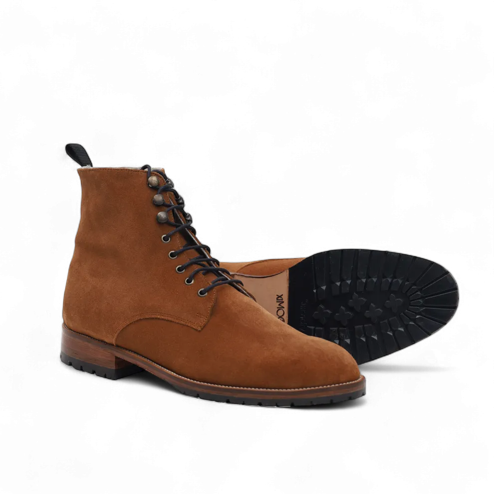 Combat Boots Classique – Veau velours Fauve - Yanni