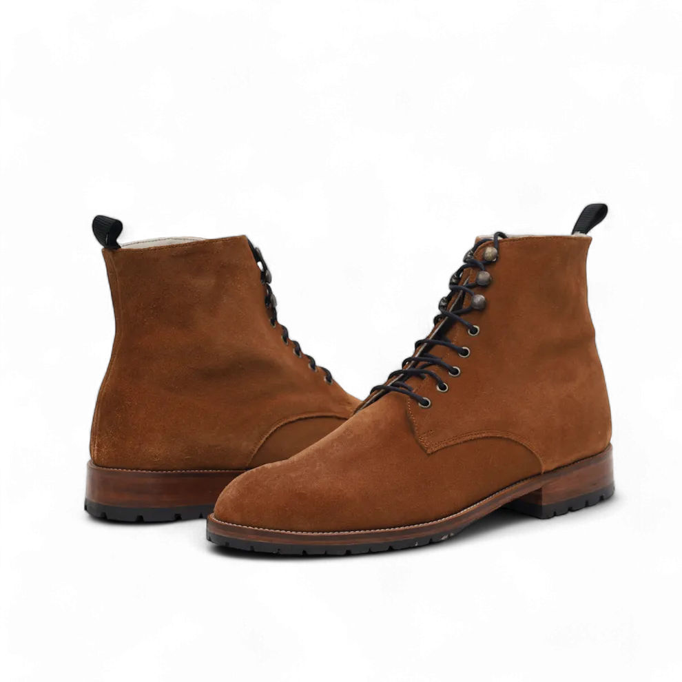 Combat Boots Classique – Veau velours Fauve - Yanni