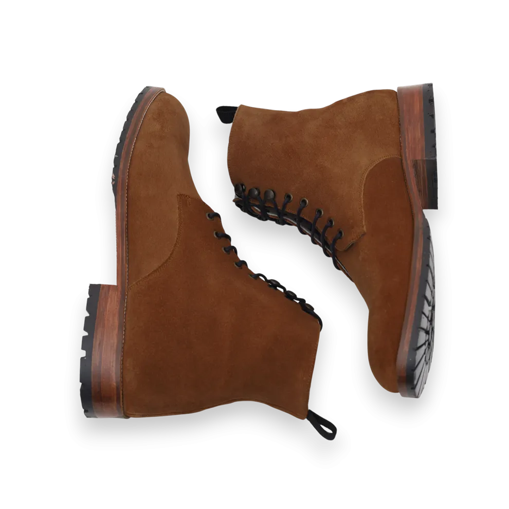 Combat Boots Classique – Veau velours Fauve - Yanni