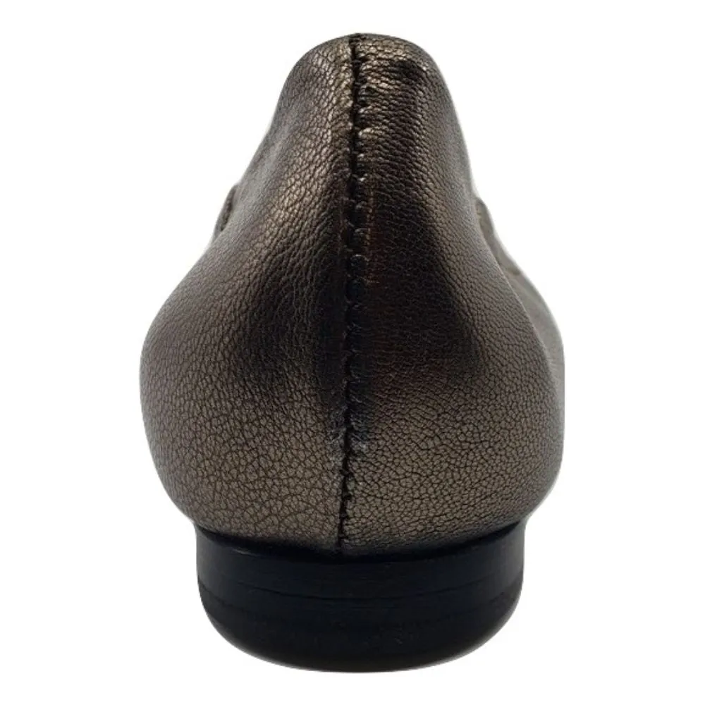 D558152 Black Moon Leather AGL Ballet Flats