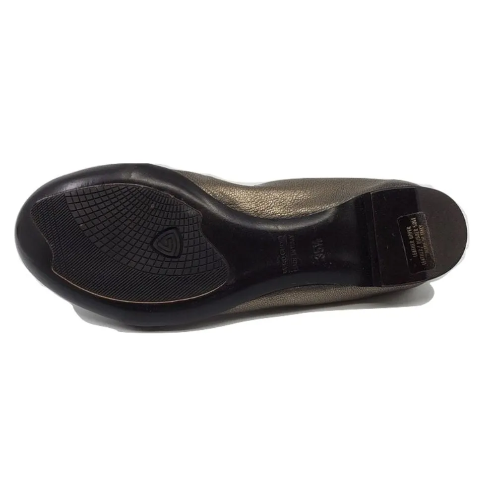 D558152 Black Moon Leather AGL Ballet Flats
