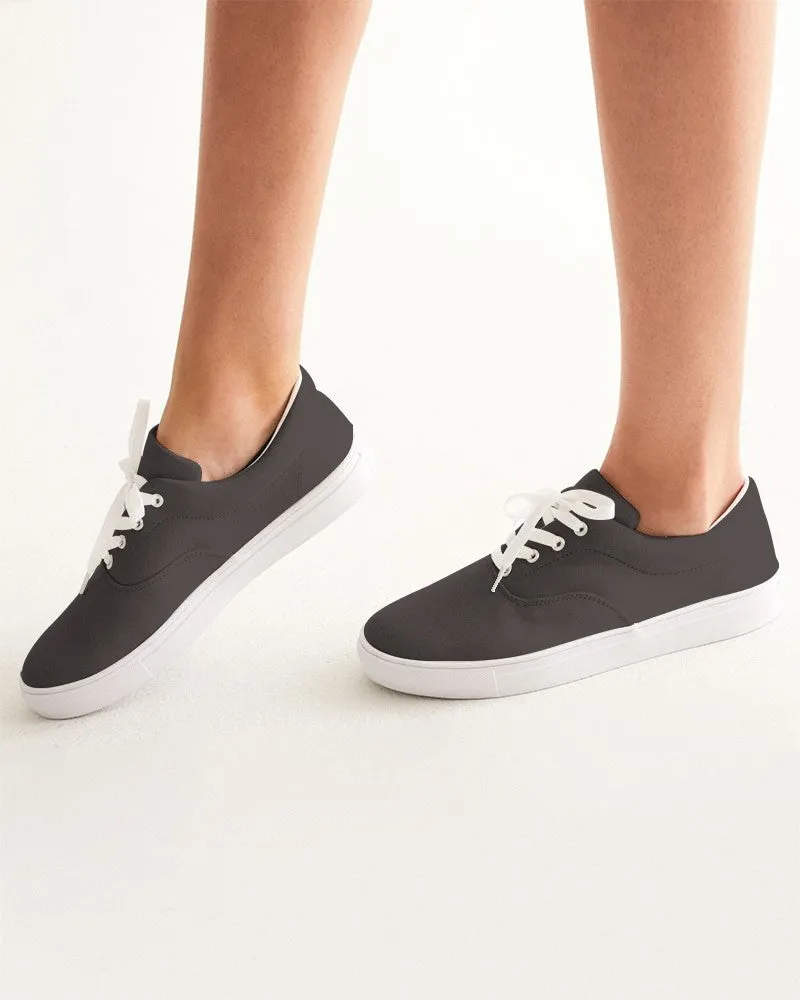 Deep Dark Brown Women's Canvas Sneakers | Women's | Deep Dark Pale Brown | C60M60Y60K60