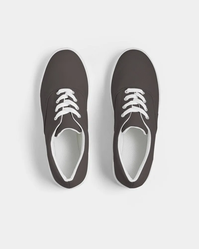 Deep Dark Brown Women's Canvas Sneakers | Women's | Deep Dark Pale Brown | C60M60Y60K60