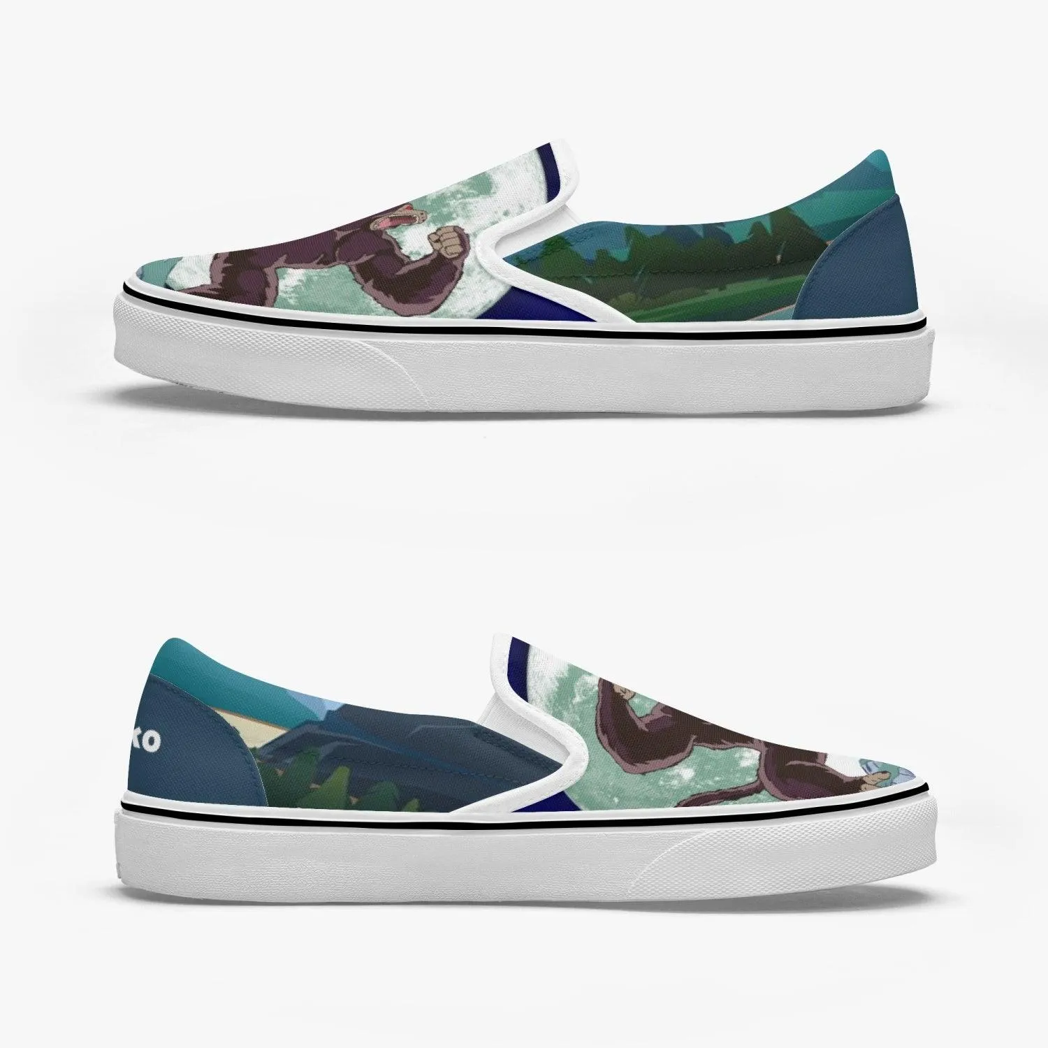 Dragon Ball Z Great Ape Slip Ons Anime Shoes