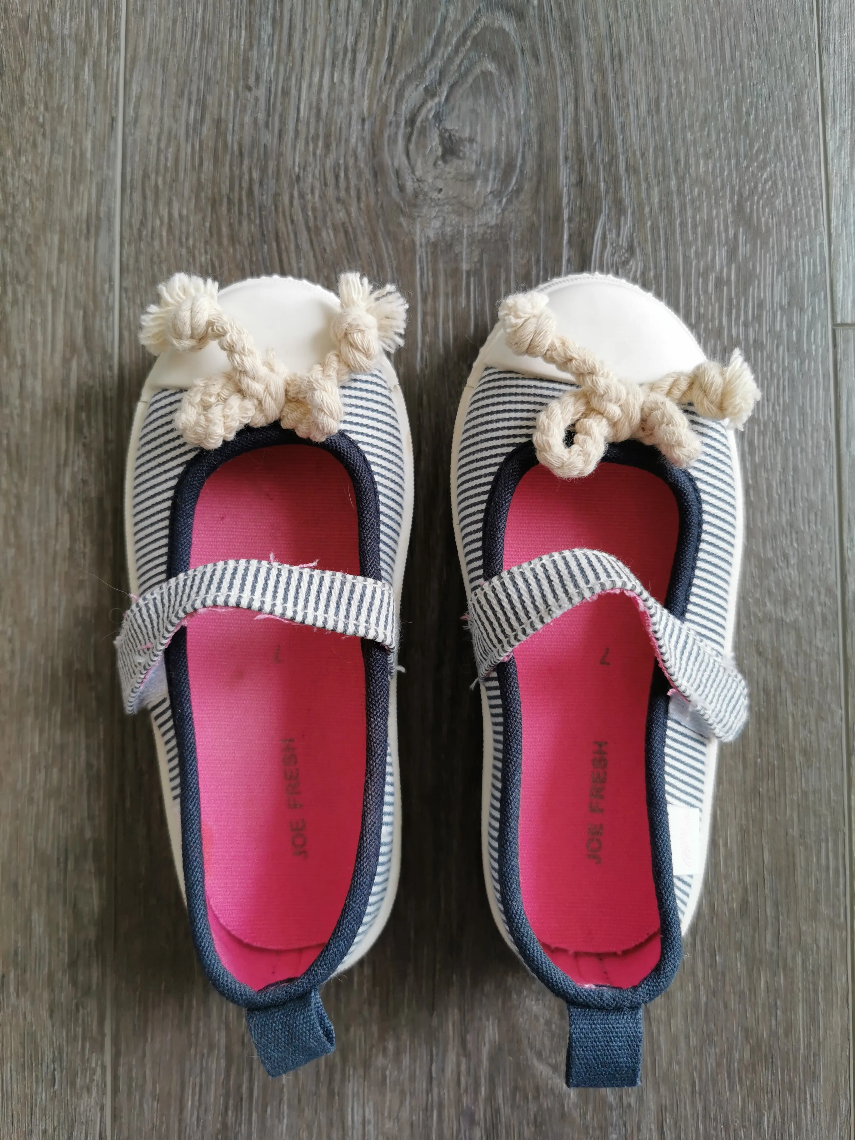 GIRL SIZE 7 TODDLER - JOE FRESH, Casual Summer Ballet Flats EUC B2