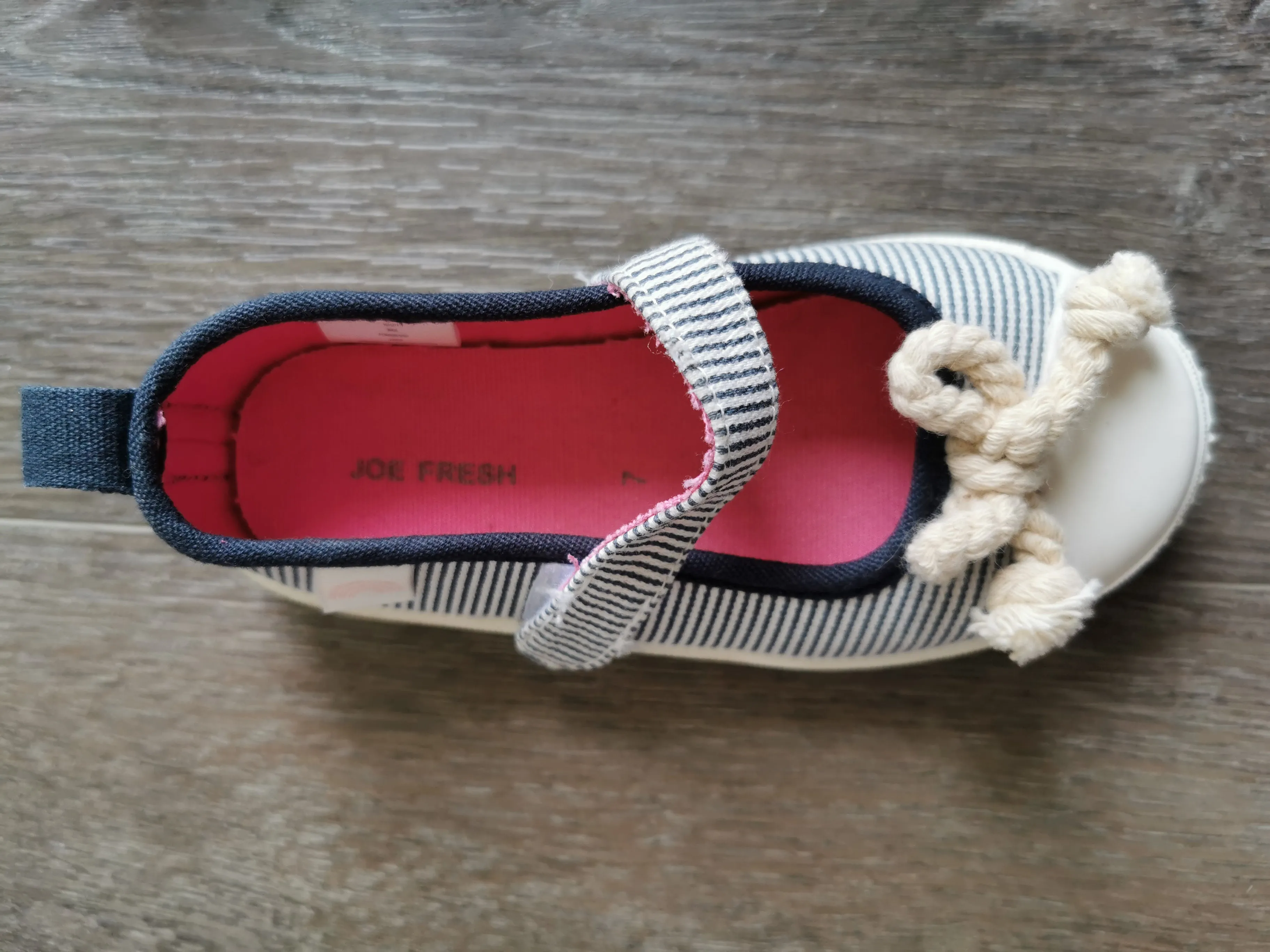 GIRL SIZE 7 TODDLER - JOE FRESH, Casual Summer Ballet Flats EUC B2