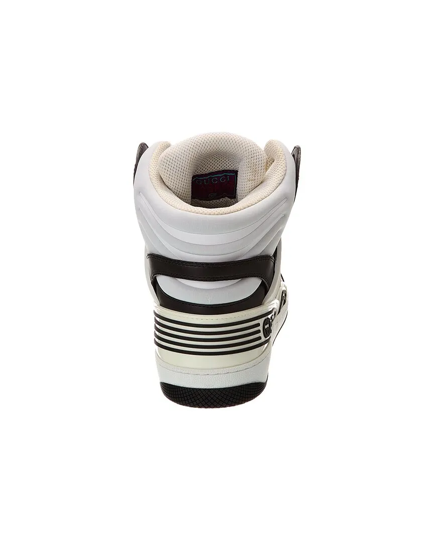 Gucci Canvas & Leather High-Top Sneaker