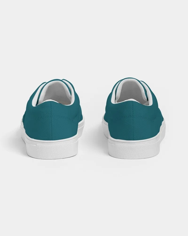 Medium Dark Warm Cyan Men's Canvas Sneakers | Men's | Medium Dark Pure Warm Cyan | C100M0Y25K60