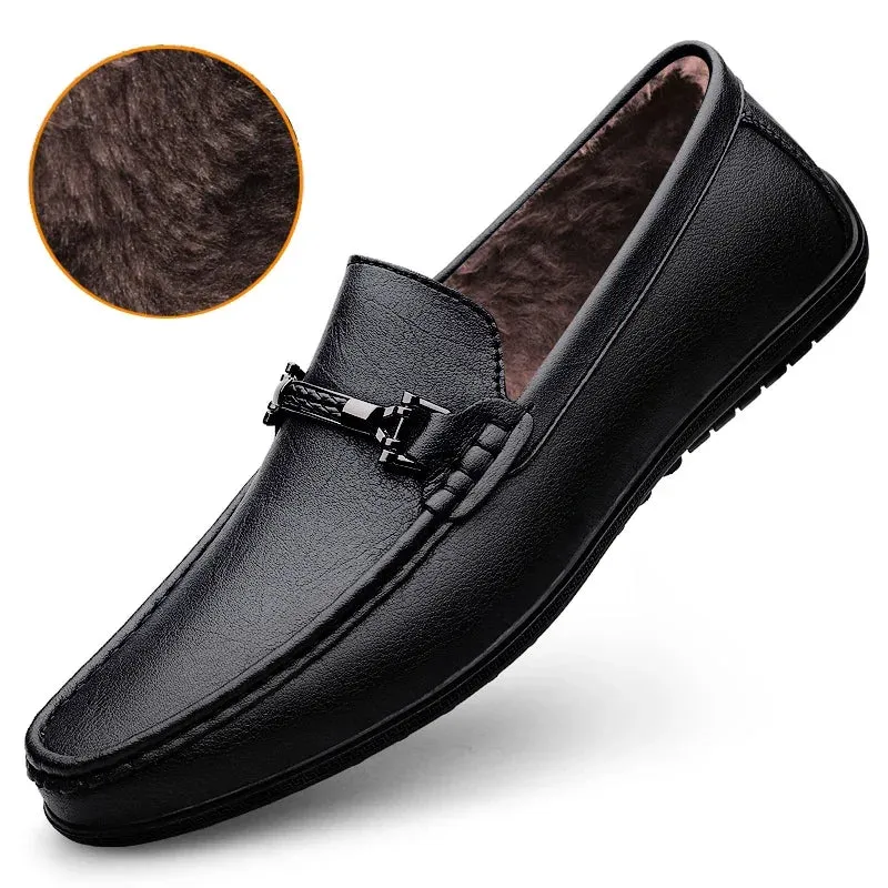 Men's Genuine Leather flat Loafer