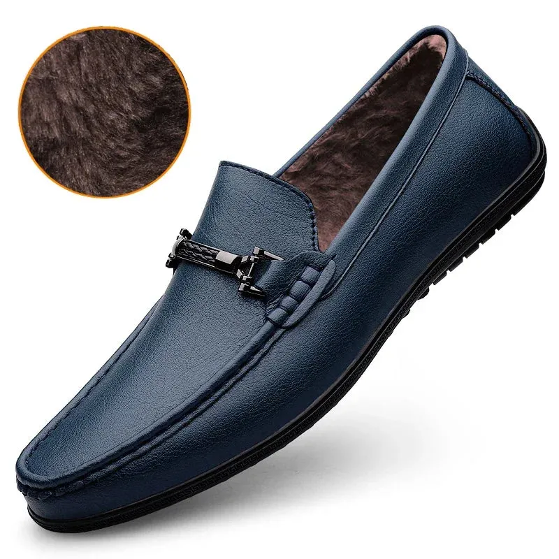 Men's Genuine Leather flat Loafer