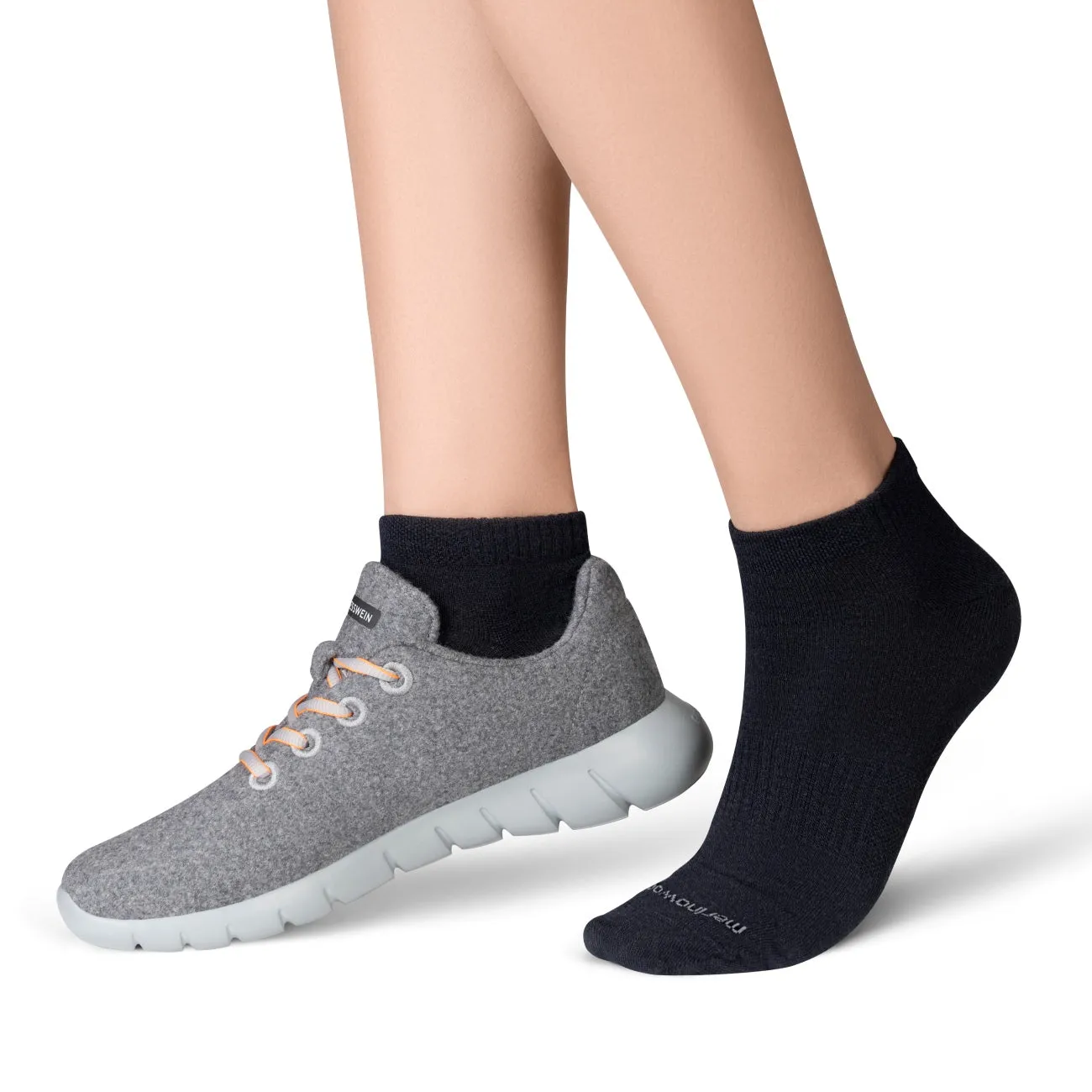 Merino Wool Sneaker Socken 3er-Pack