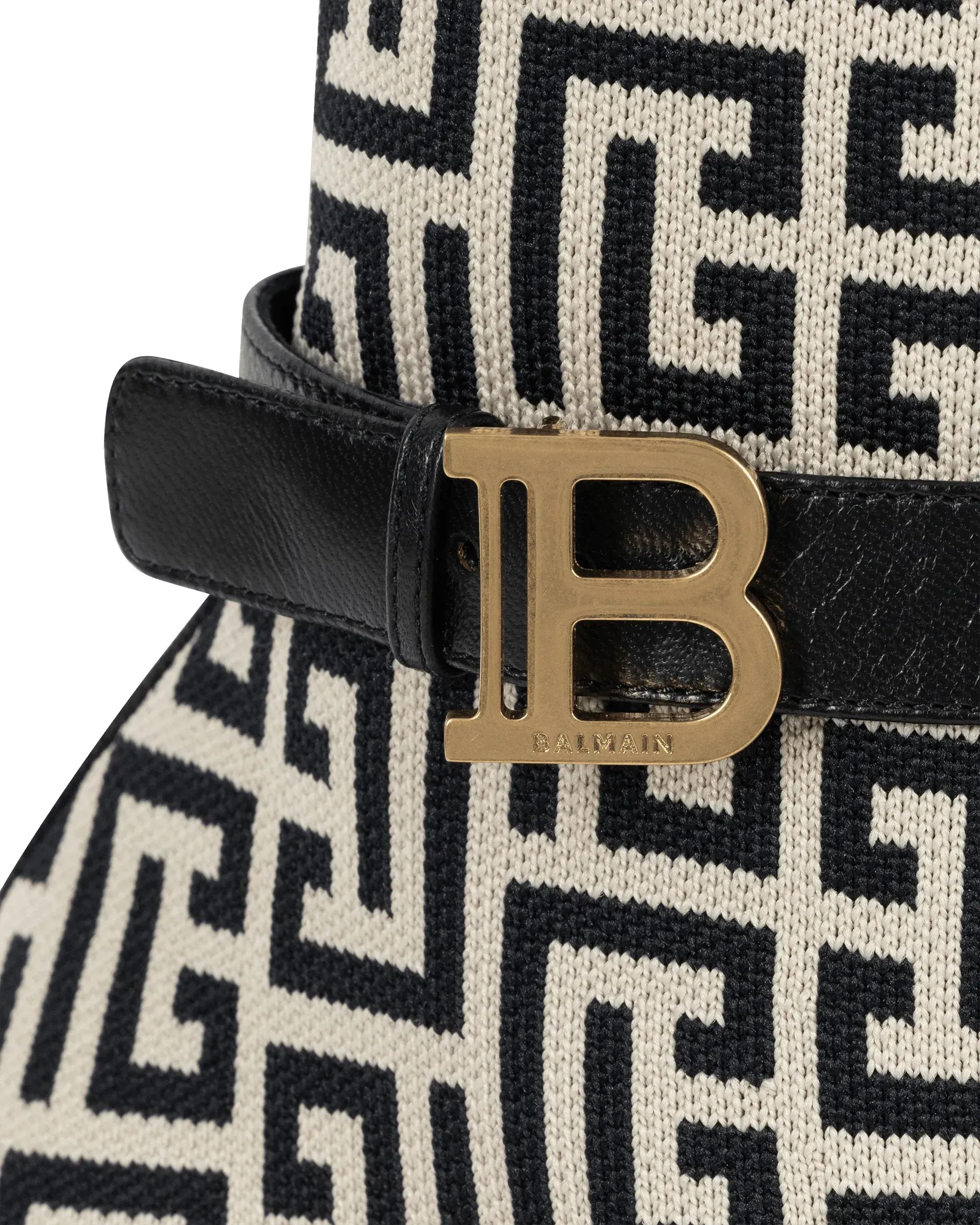 Raven Monogram Knit Over-The-Knee Boots
