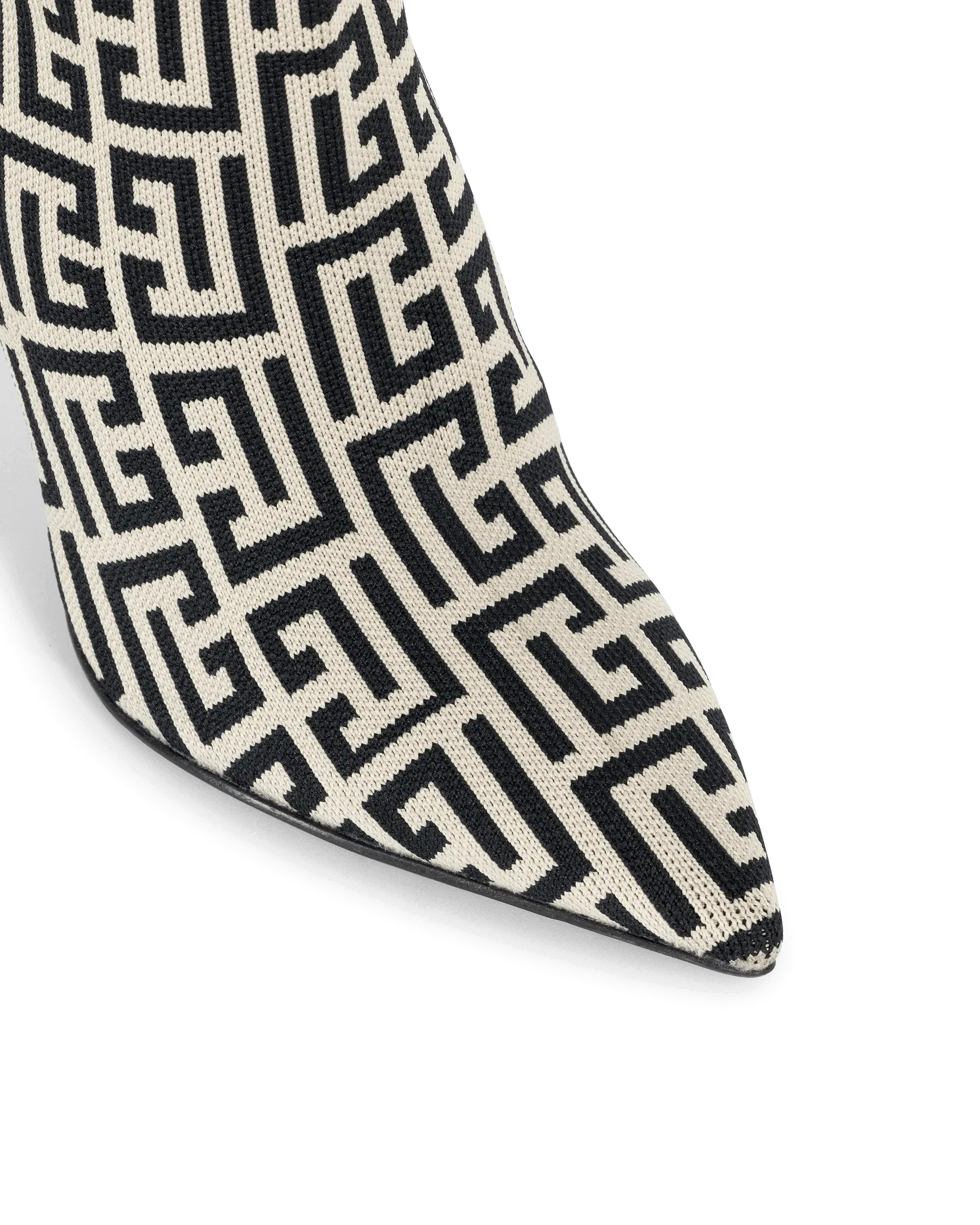 Raven Monogram Knit Over-The-Knee Boots