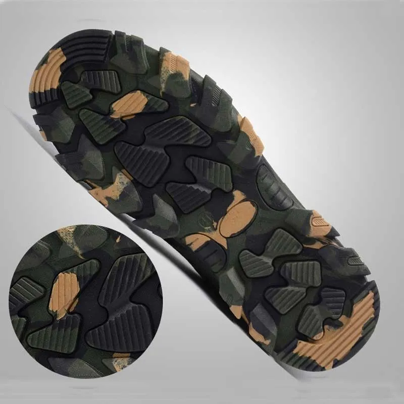 SAFETY BOOTS CAMOUFLAGE STEEL IMPACT RESISTANT