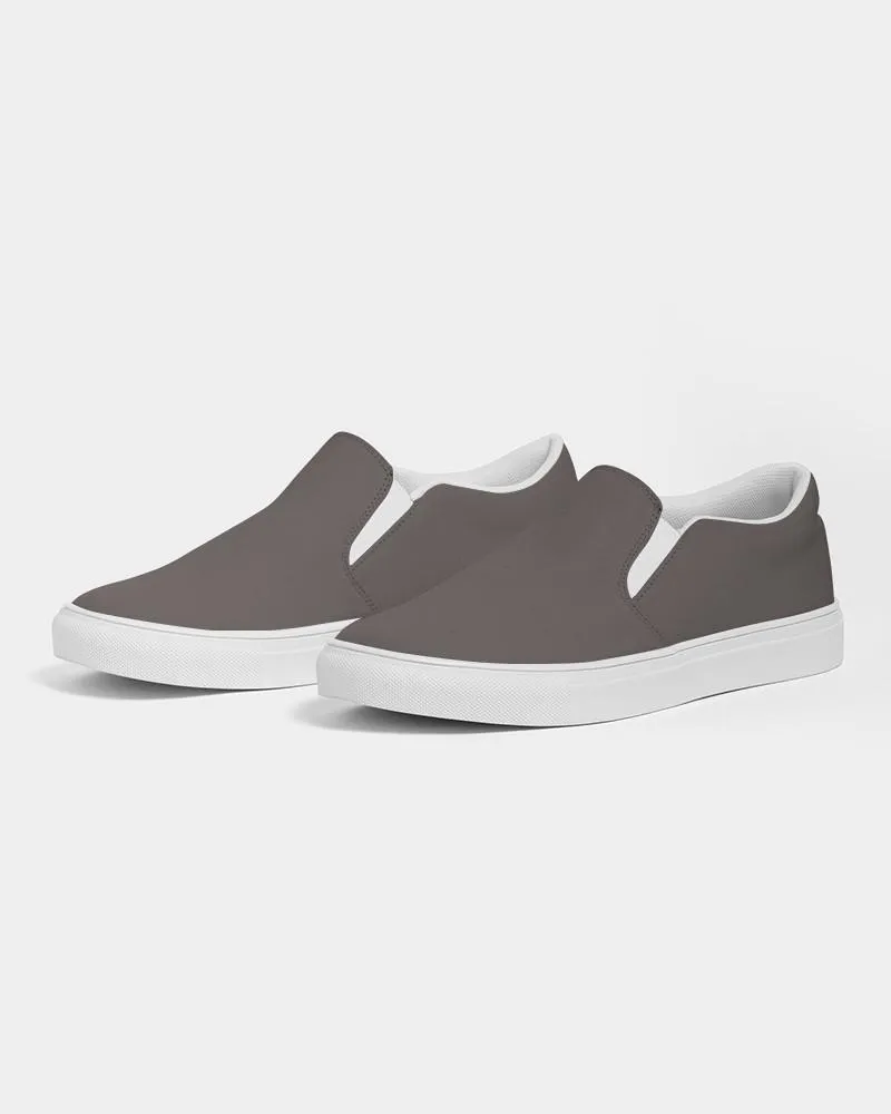 Shaded Pastel Brown Slip-On Canvas Sneakers | Women's | C60M60Y60K30