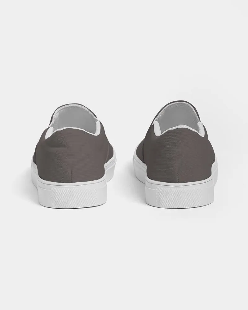 Shaded Pastel Brown Slip-On Canvas Sneakers | Women's | C60M60Y60K30