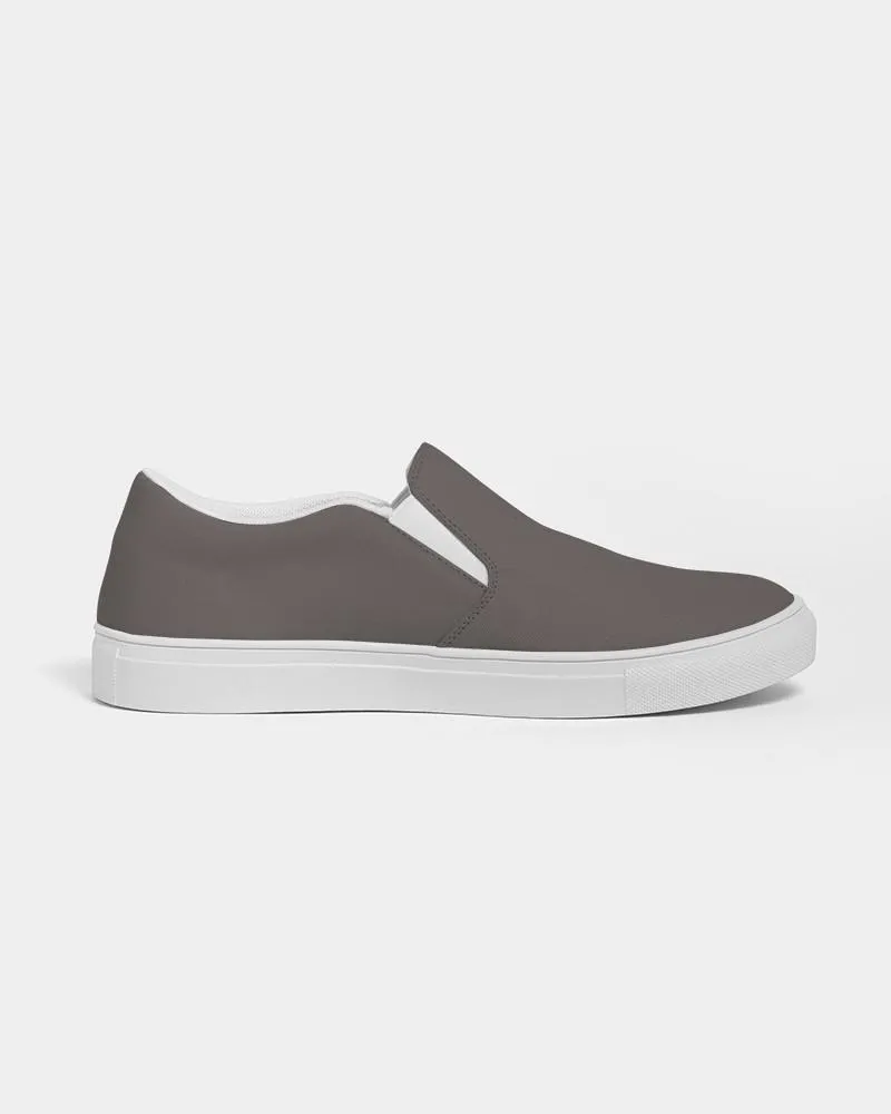 Shaded Pastel Brown Slip-On Canvas Sneakers | Women's | C60M60Y60K30