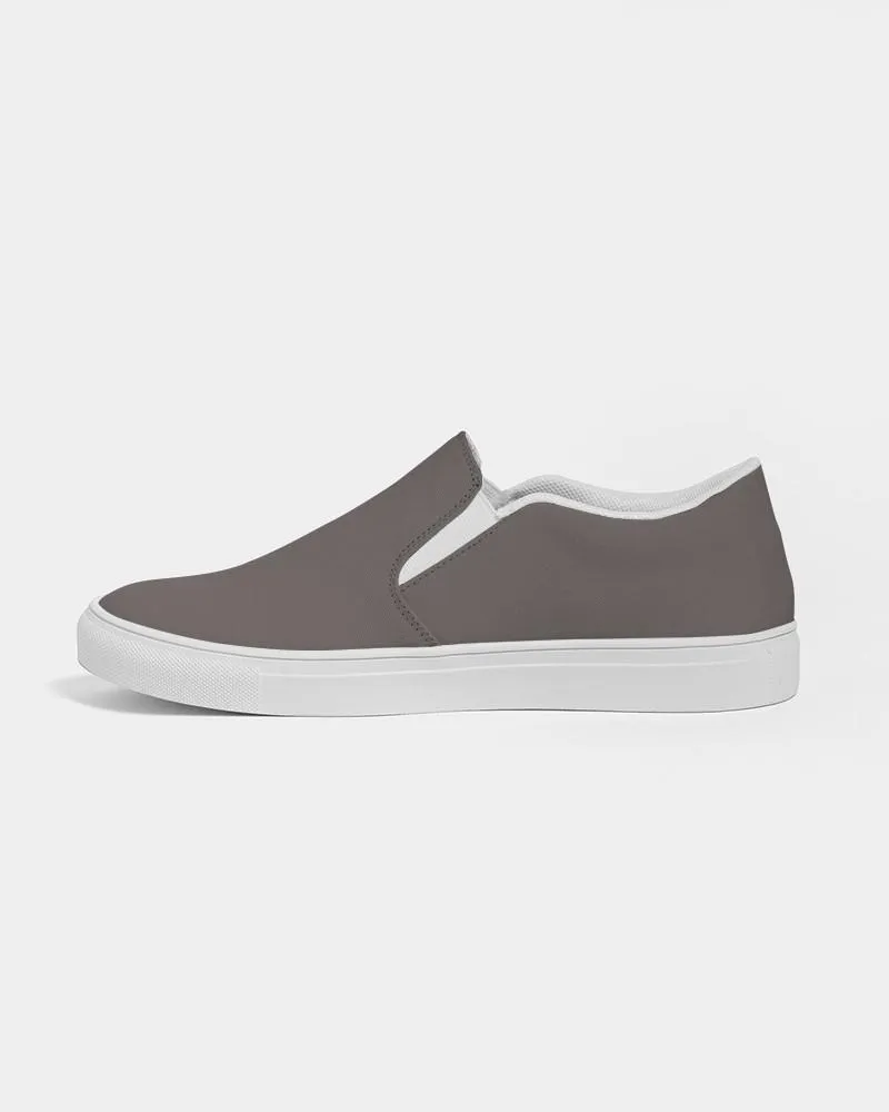 Shaded Pastel Brown Slip-On Canvas Sneakers | Women's | C60M60Y60K30