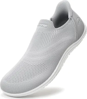Sosenfer Women Slip On Barefoot Shoes Men Wide Minimalist Barefoot Sneakers Hands Free Workout Zero Drop Sole Walking Shoes for Unisex