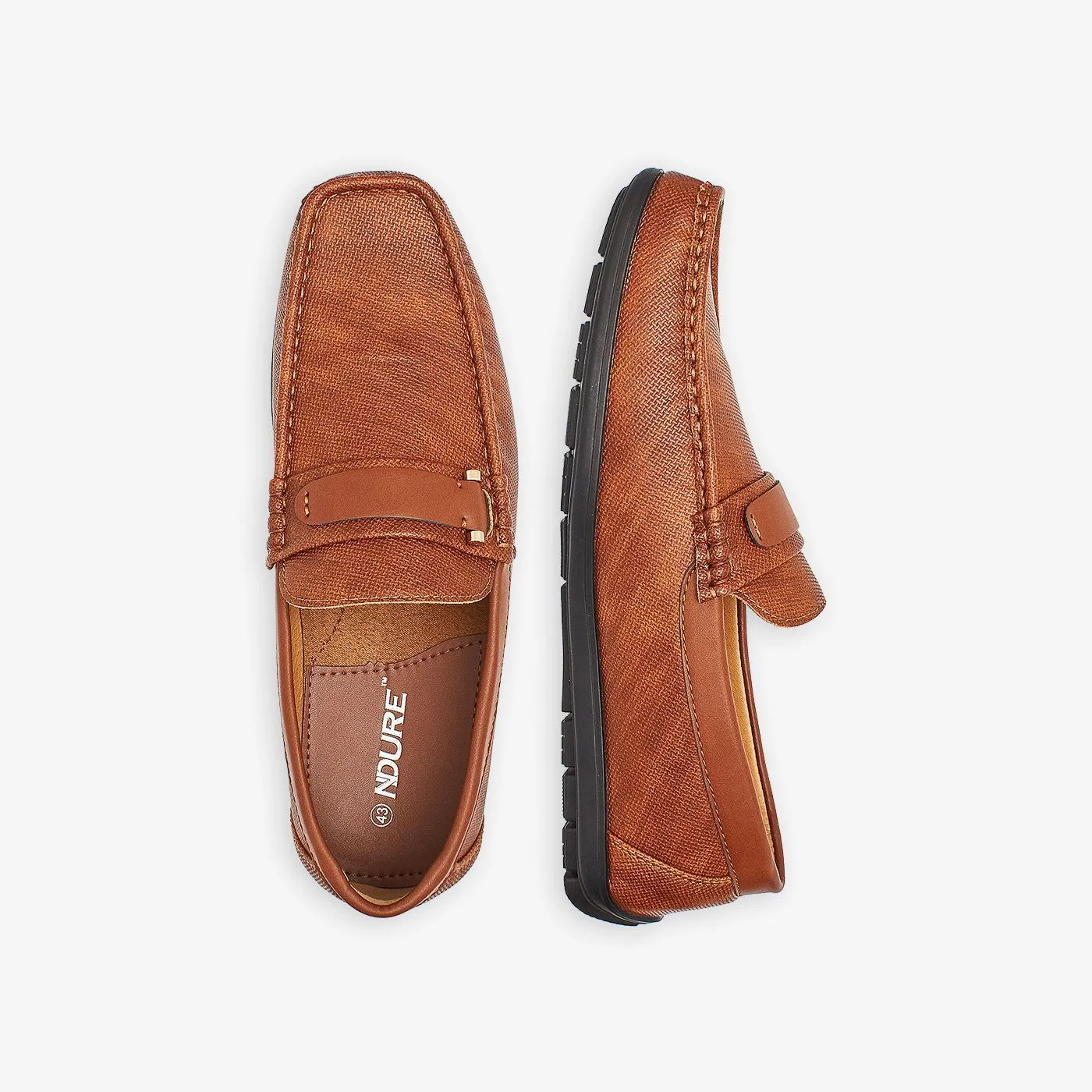 Trimmed Mens Loafers
