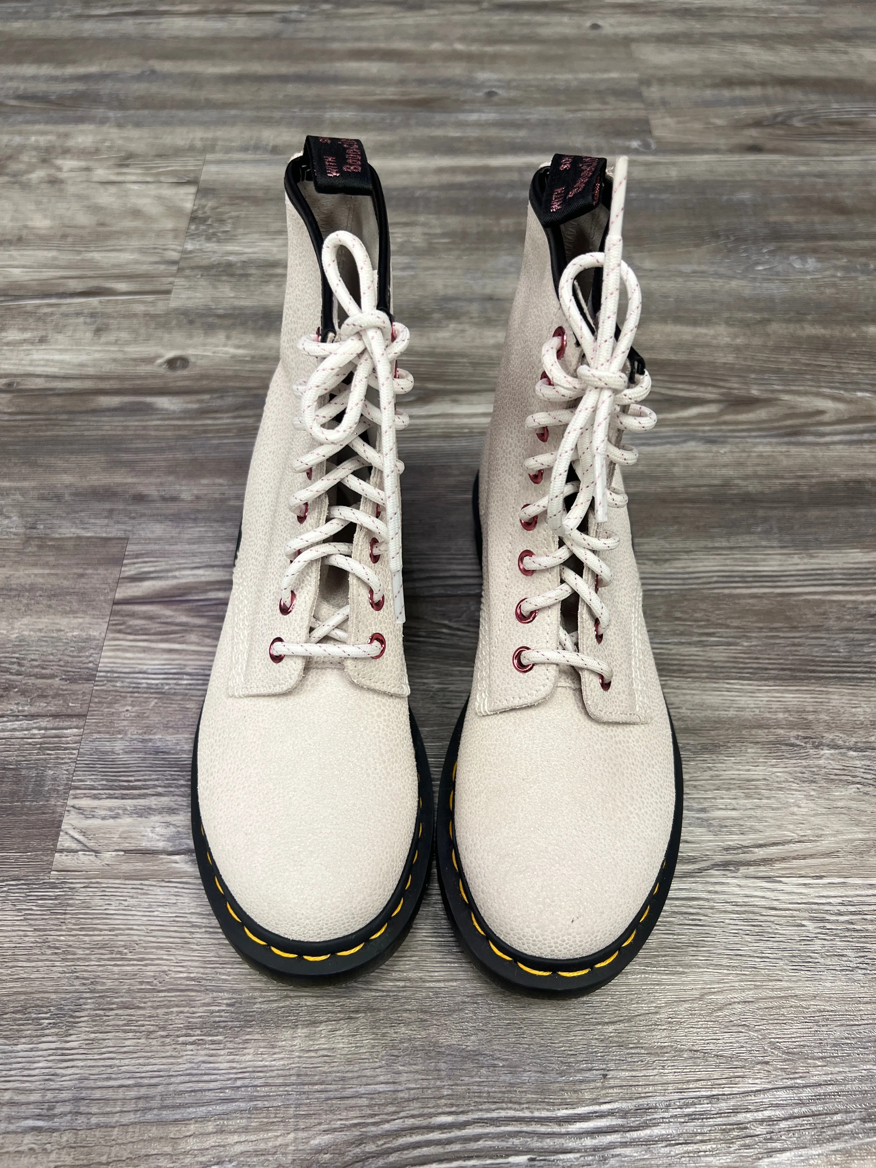 White Boots Combat Dr Martens, Size 7
