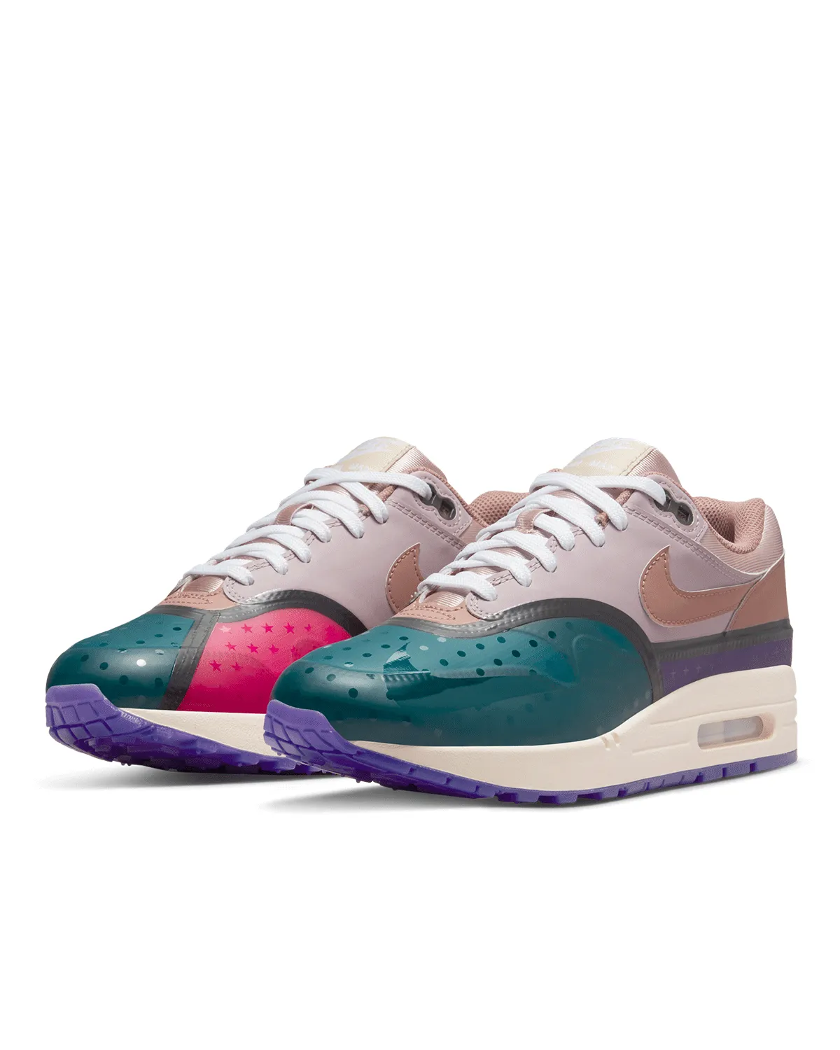 Wmns Air Max 1 Premium Plum Fog/Fossil Rose/Pink Oxford