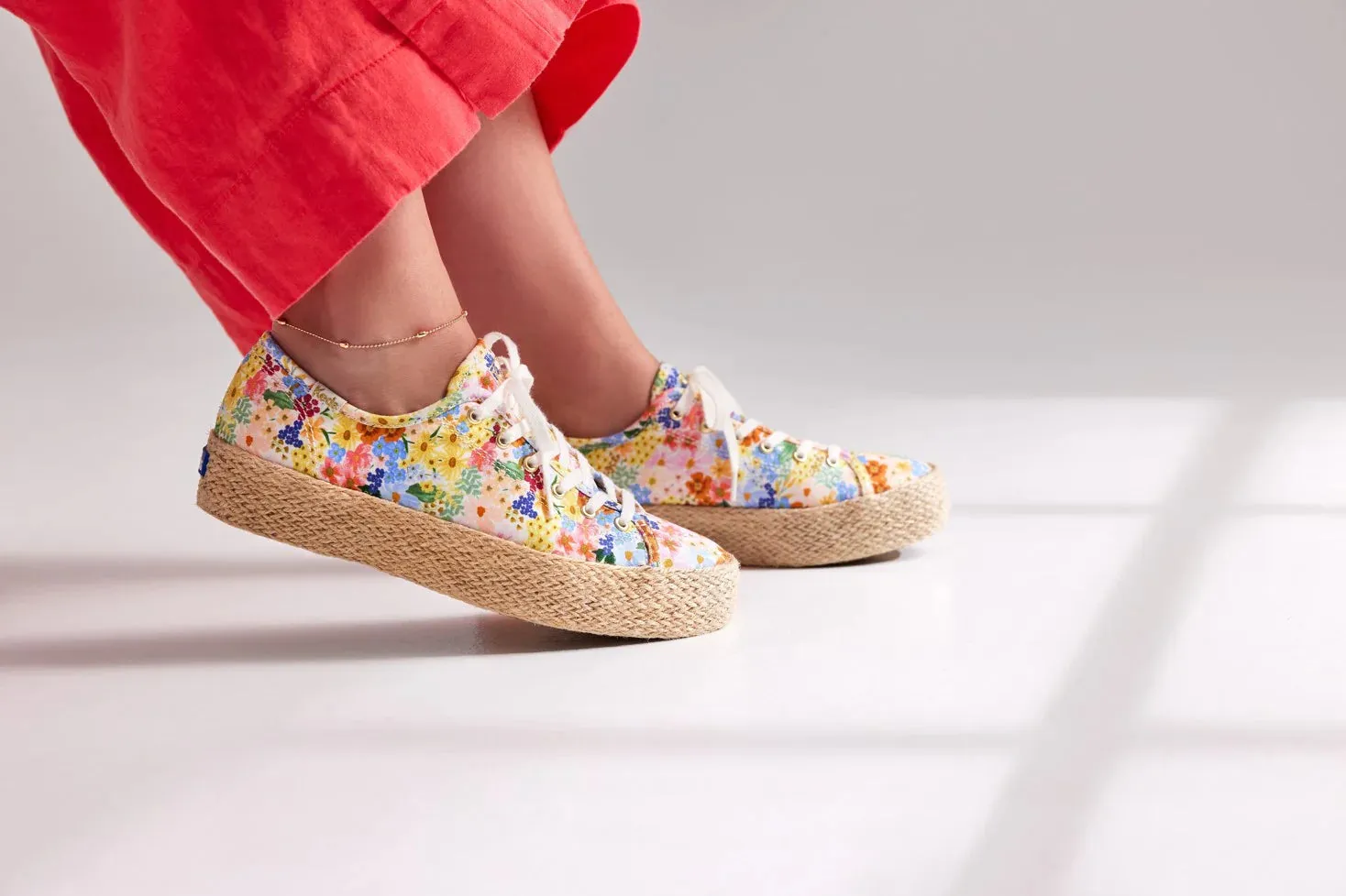 Women's Keds X Rifle Paper Co. Triple Kick White/Multi