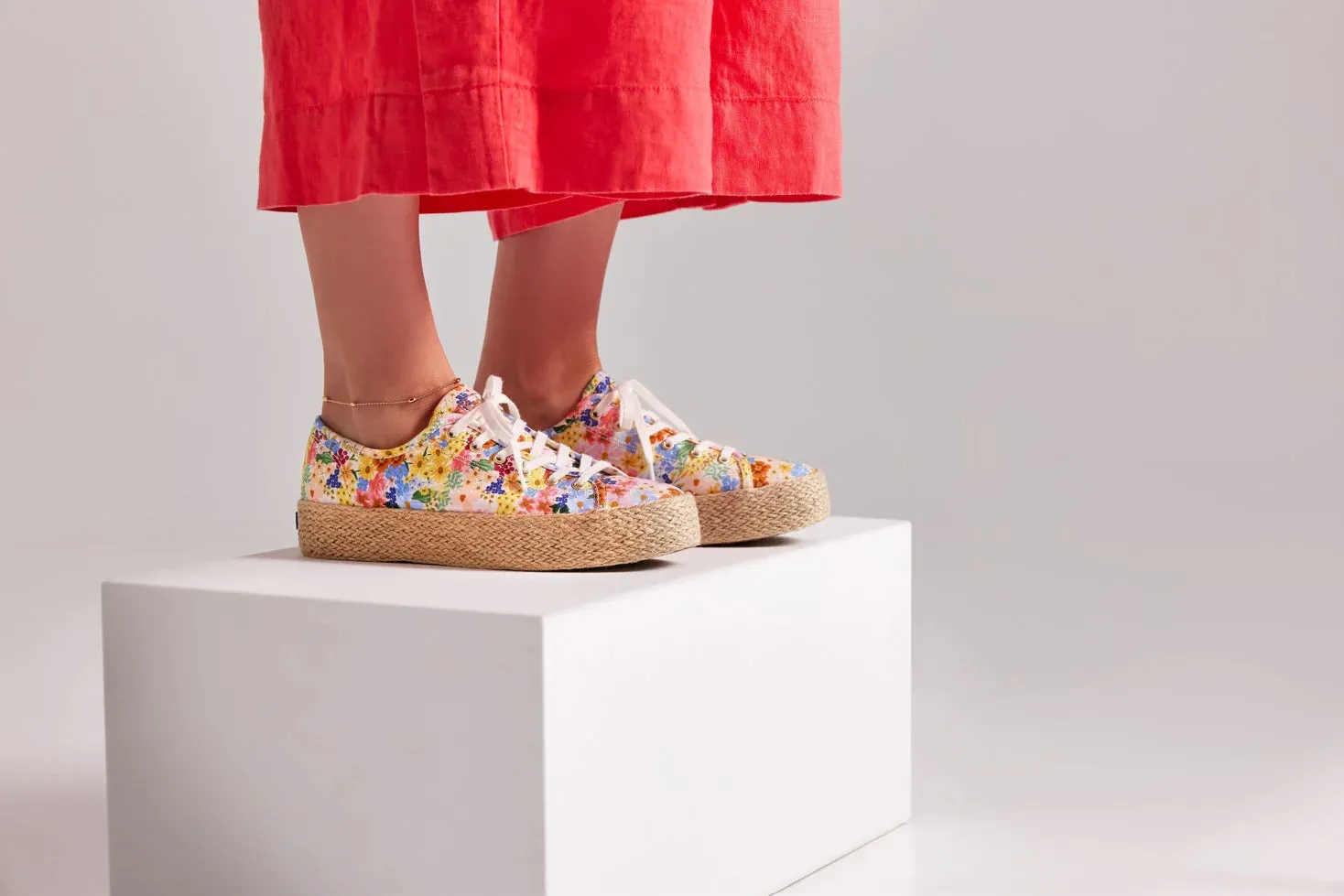 Women's Keds X Rifle Paper Co. Triple Kick White/Multi